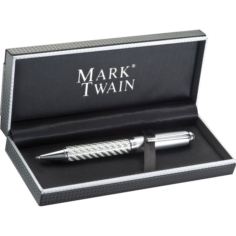 Mark Twain Kugelschreiber: Eleganz und Inspiration in Silber - Silver Signature
