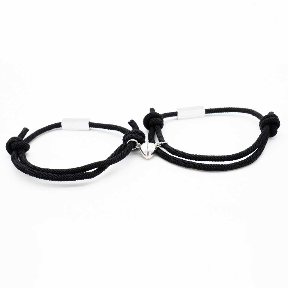 Magische Verbindung: Partnerarmbänder mit magnetischem Herz - ÉclatMagnétique