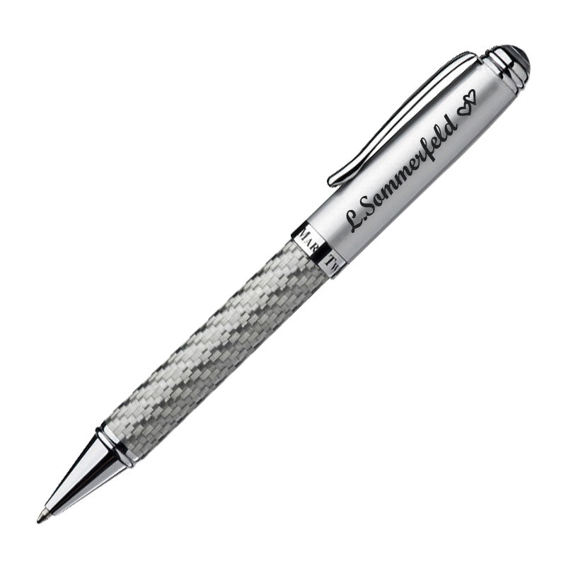 Mark Twain Kugelschreiber: Eleganz und Inspiration in Silber - Silver Signature