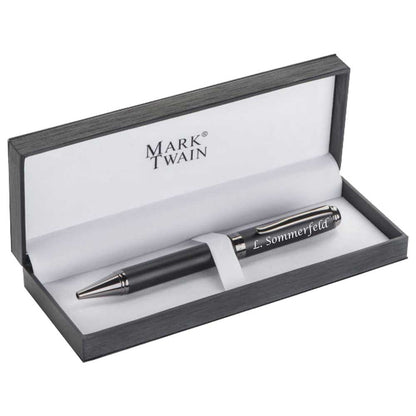 Mark Twain Kugelschreiber: Zeitlose Klasse in Schwarz und Silber - Classic Black